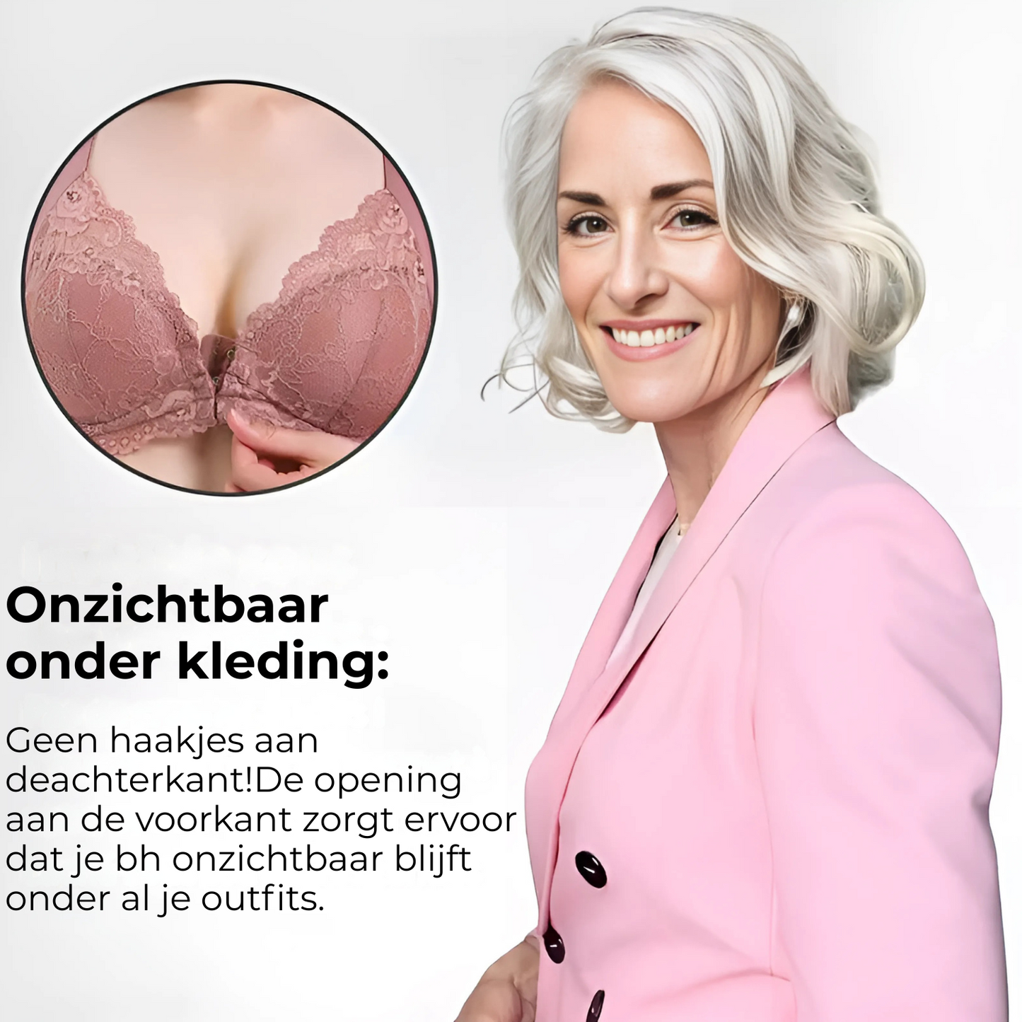 Nina™ | Beugelloze beha met voorsluiting