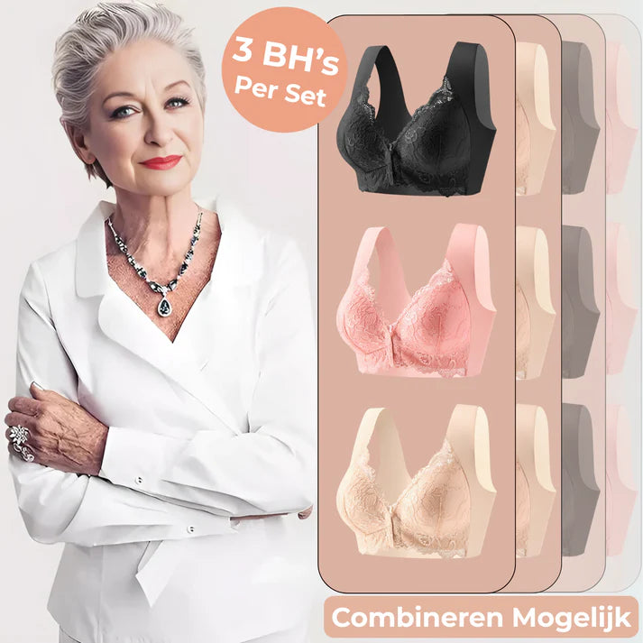 Nina™ | Beugelloze beha met voorsluiting