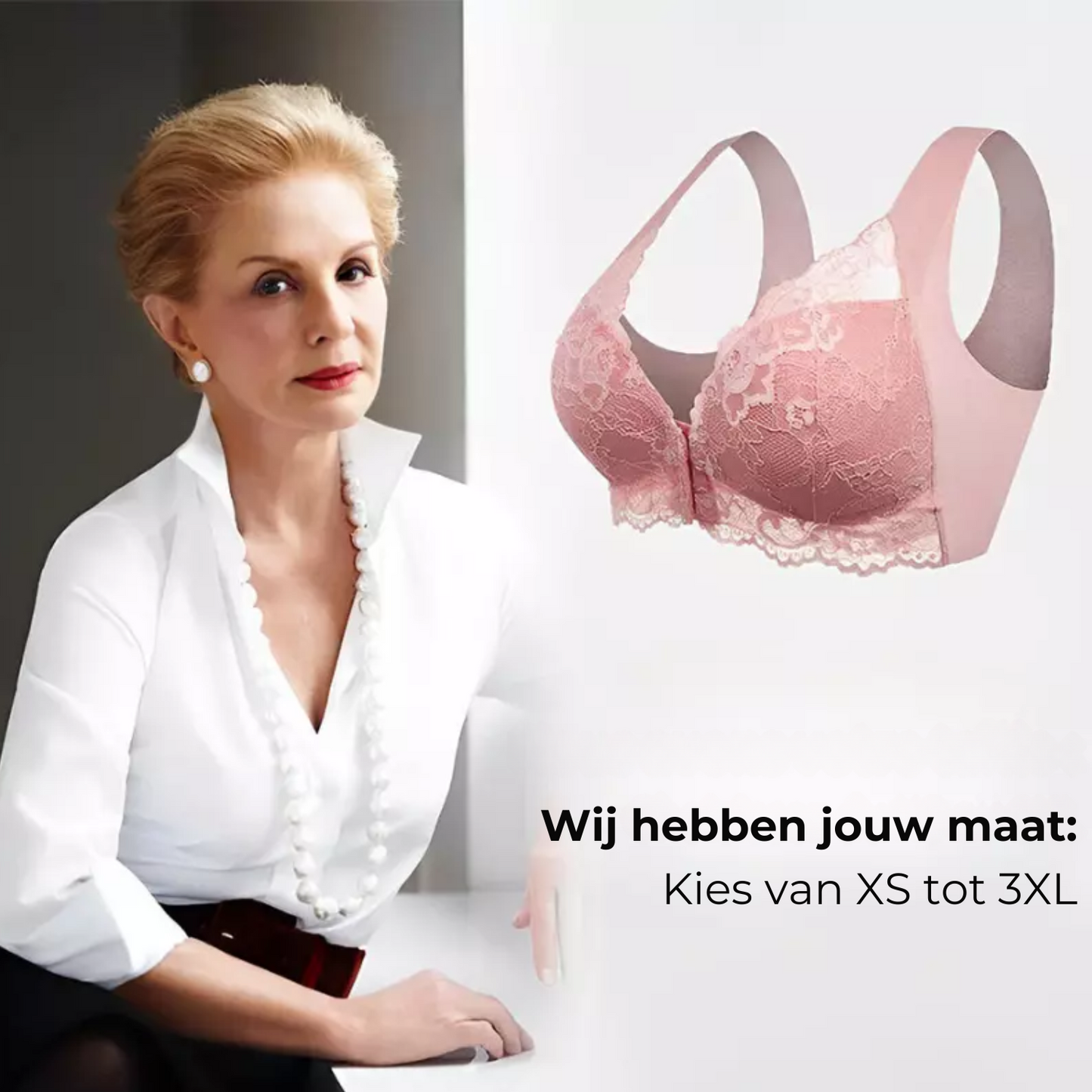 Nina™ | Beugelloze beha met voorsluiting