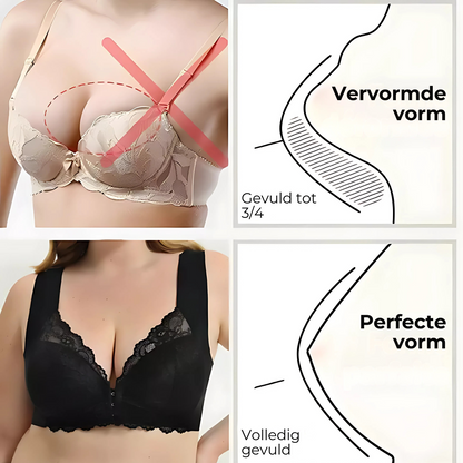 Nina™ | Beugelloze beha met voorsluiting