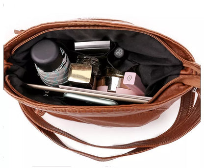 Amber Tas - Casual Leren Schoudertas