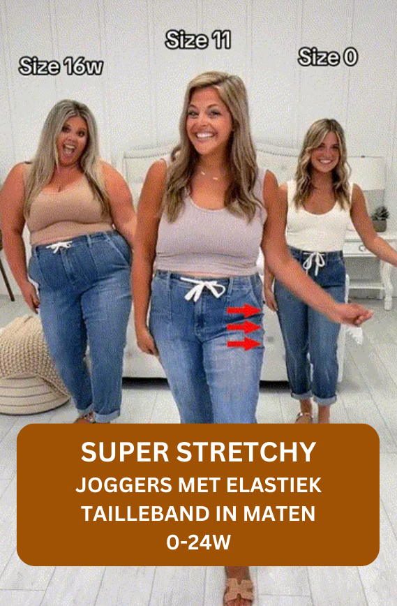 Elastische jogger jeans | Vandaag 2e Halve prijs!