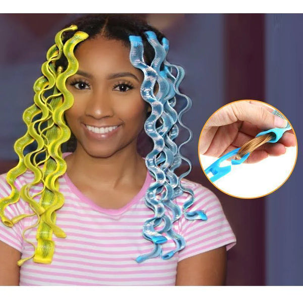 DIY Curl Formers Water Ripple Hair Divider- 12 Pcs