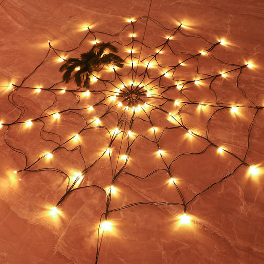 Halloween decoratieve verlichting Spinneweb LED-verlichting