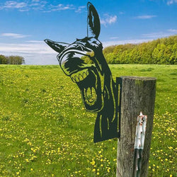 Boerderij gluren dieren metalen decoratie