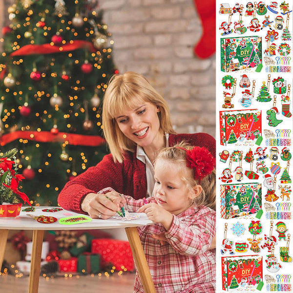 Kerst diamant schilderij sticker kit