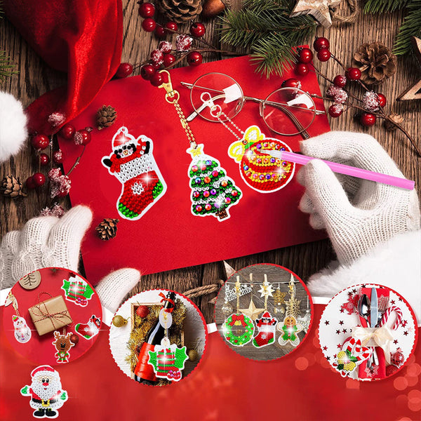 Kerst diamant schilderij sticker kit