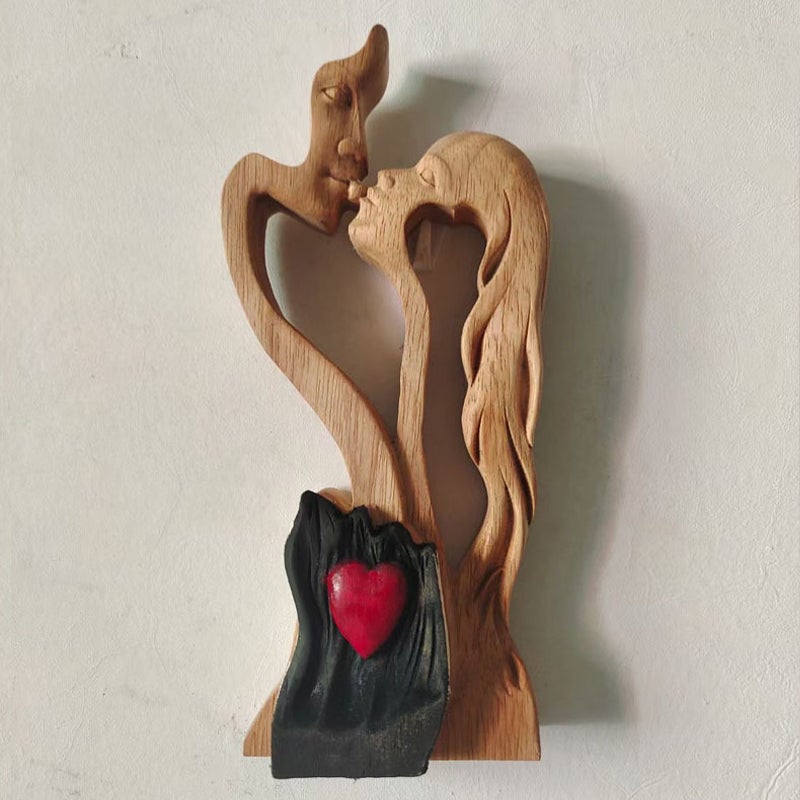 Liefde voor eeuwige houten decoratie