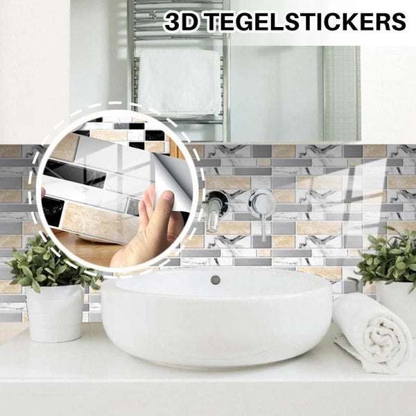 3D Tegelstickers