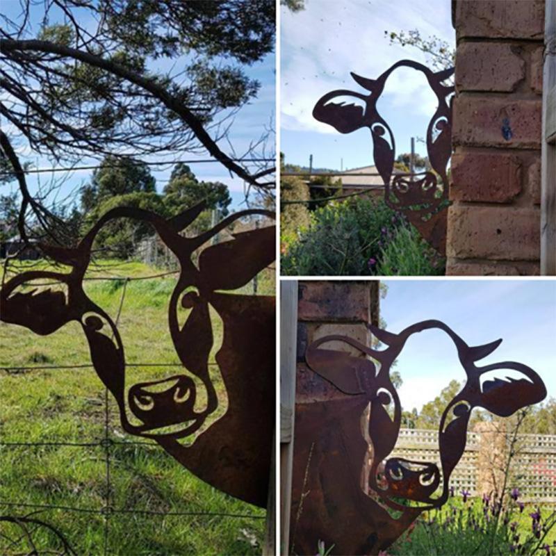 Boerderij gluren dieren metalen decoratie