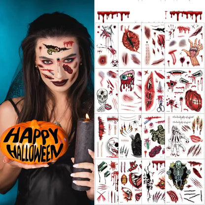 Halloween Horror Party Tattoo Stickers