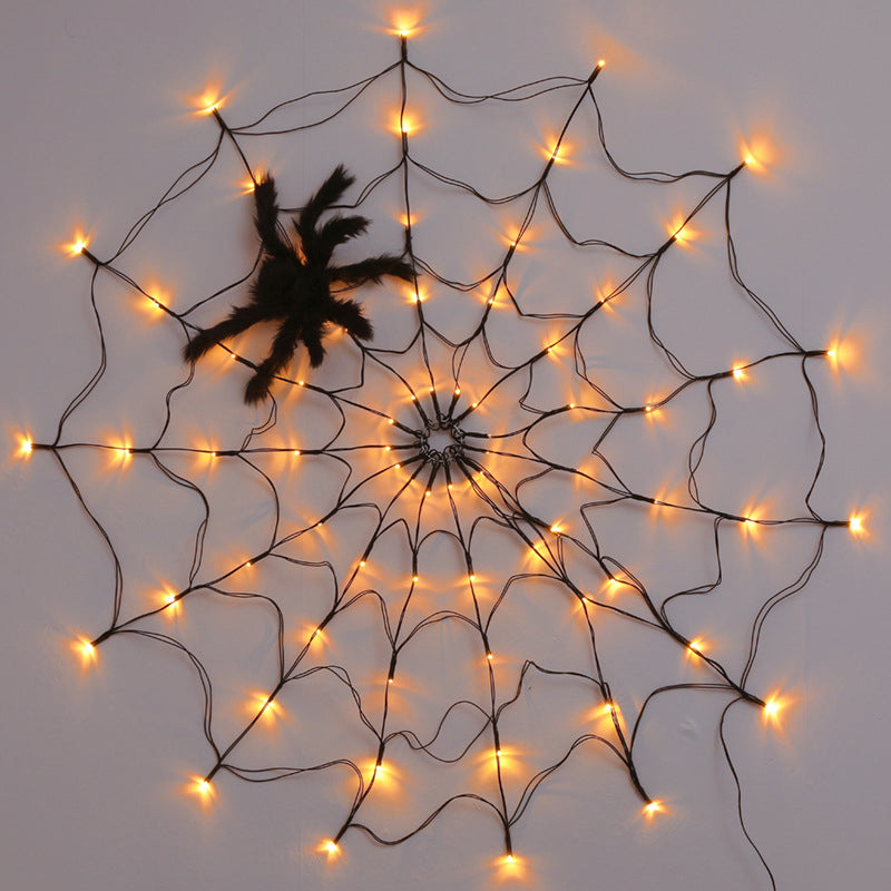 Halloween decoratieve verlichting Spinneweb LED-verlichting