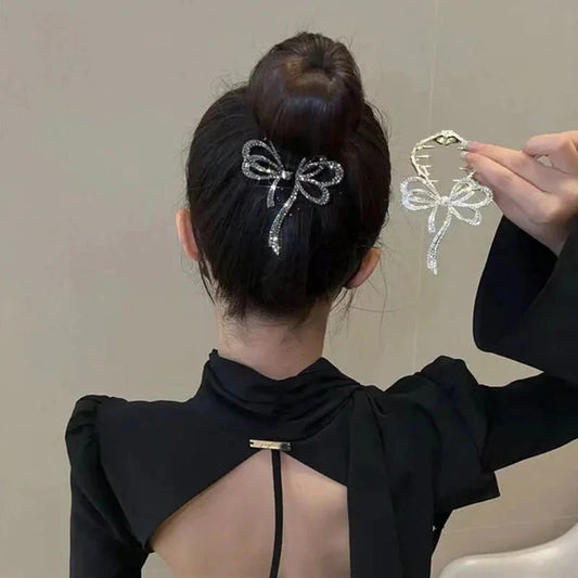 Bow ponytail hair clip