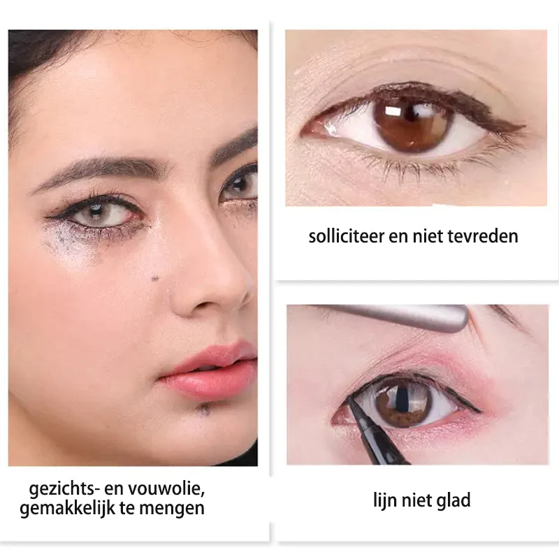 Waterdichte, stevige eyeliner met één kop