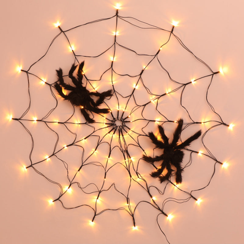 Halloween decoratieve verlichting Spinneweb LED-verlichting