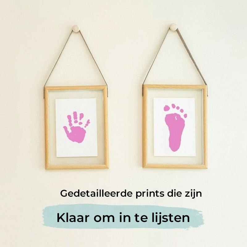 Knoeivrije baby-afdrukset voor handen en voeten