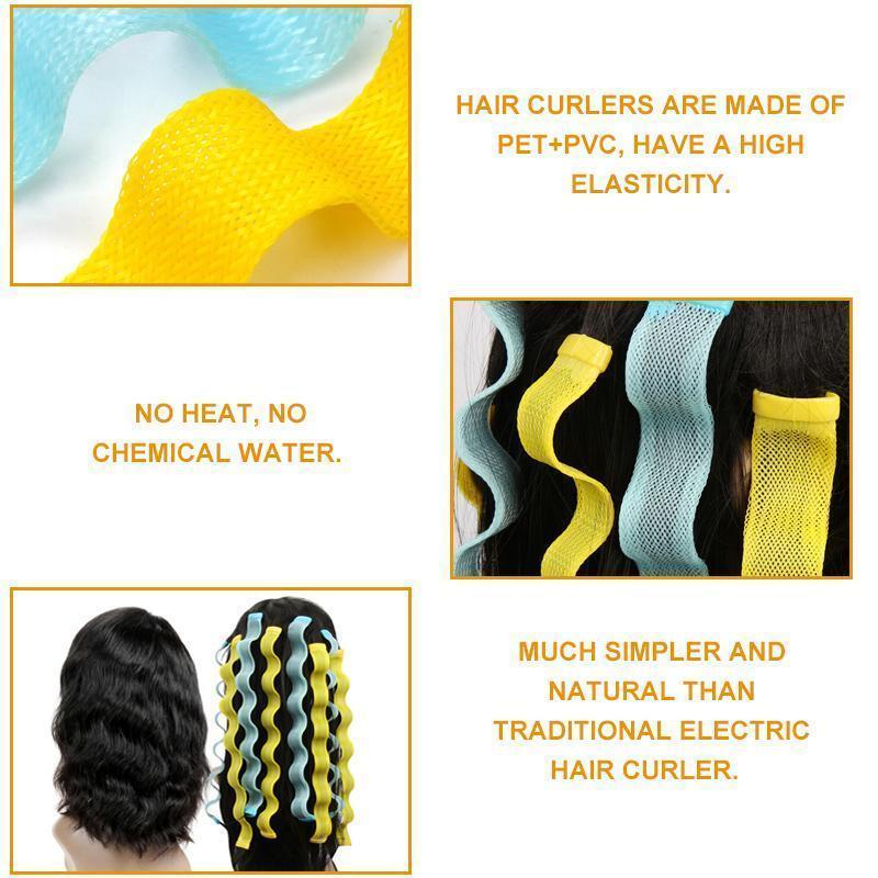 DIY Curl Formers Water Ripple Hair Divider- 12 Pcs