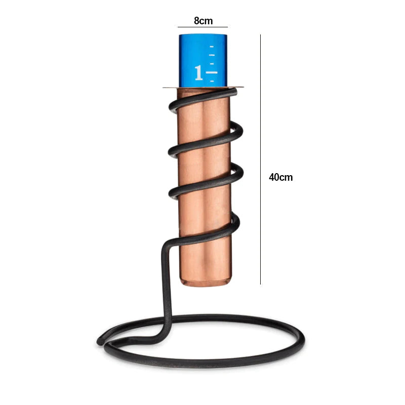 Koperen regenmeter