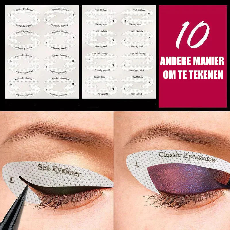 Snelle Eyeliner Oogschaduw Stencils