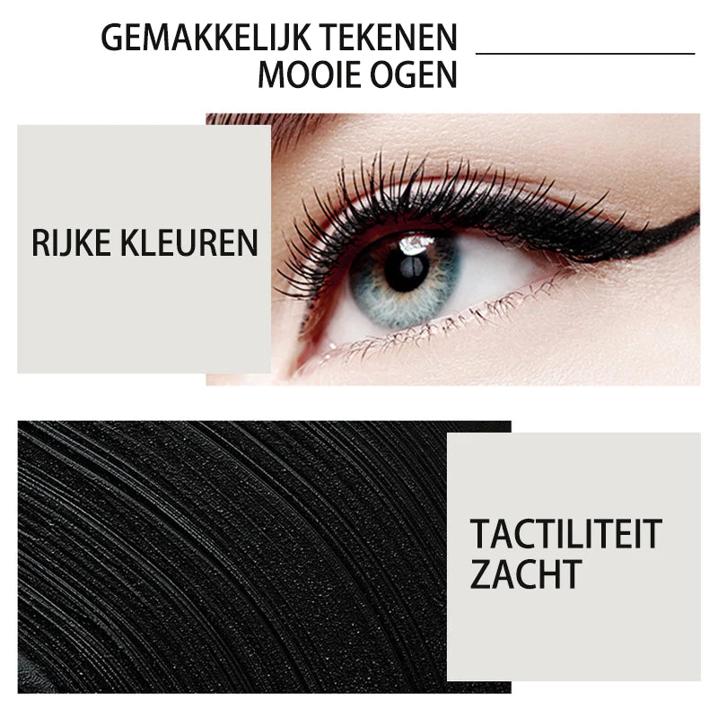 Waterdichte, stevige eyeliner met één kop