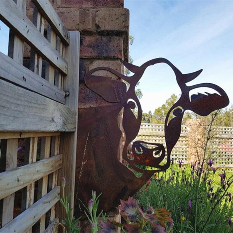 Boerderij gluren dieren metalen decoratie