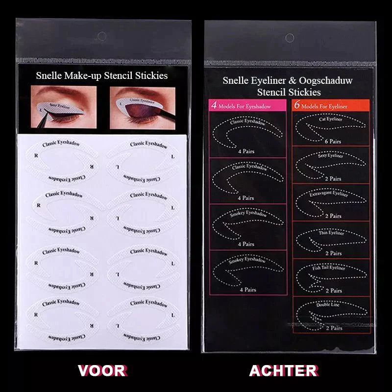 Snelle Eyeliner Oogschaduw Stencils