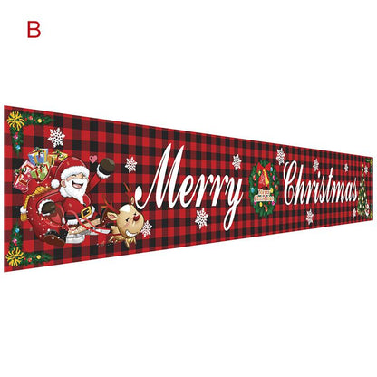 Kerst Outdoor Banner Vlag Trekken