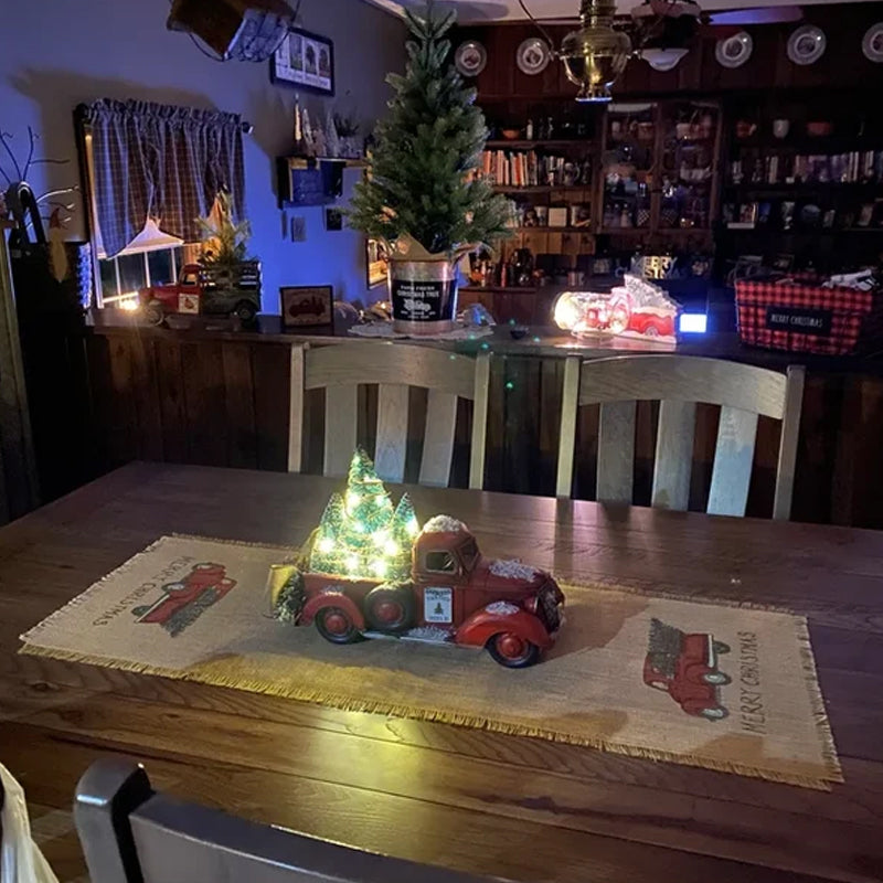 Kerst rode boerderij Truck decoratie