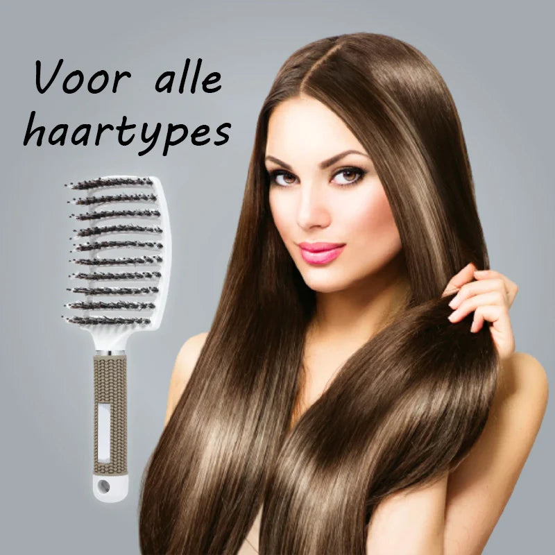 Ontklitborstel van nylon haar