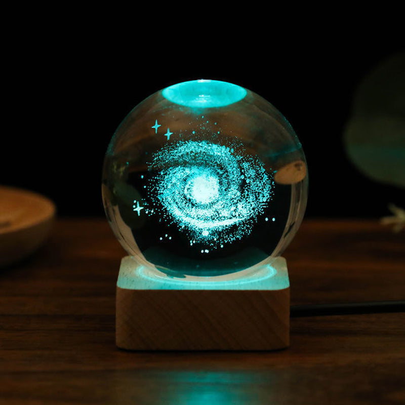 3D Galaxy Crystal Ball Nachtlampje Decorlamp