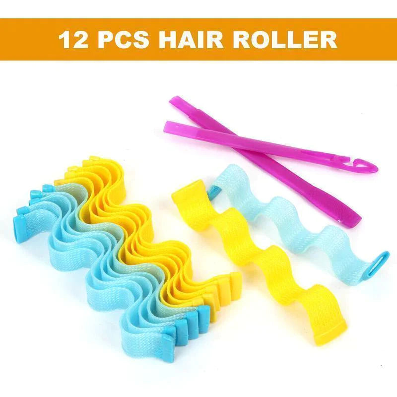 DIY Curl Formers Water Ripple Hair Divider- 12 Pcs