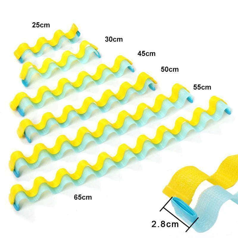 DIY Curl Formers Water Ripple Hair Divider- 12 Pcs