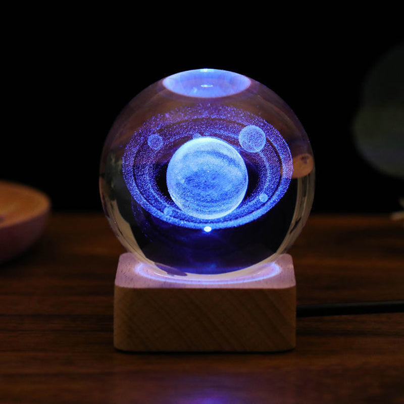 3D Galaxy Crystal Ball Nachtlampje Decorlamp