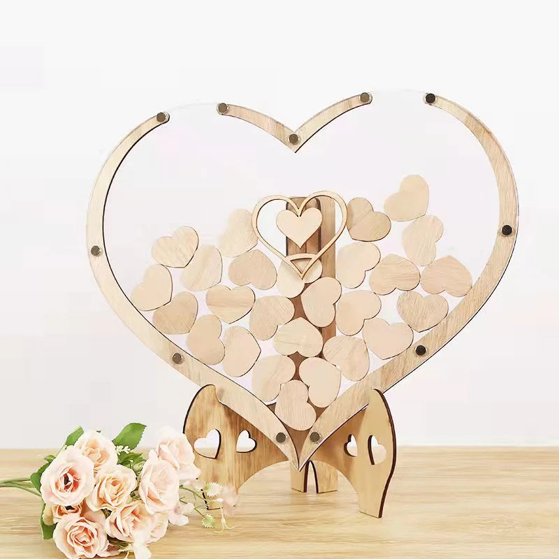 houten hart ornament