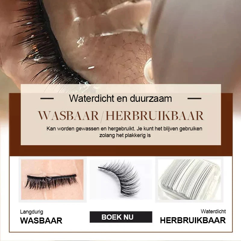 Herbruikbare zelfklevende mascara