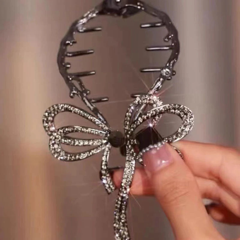 Bow ponytail hair clip