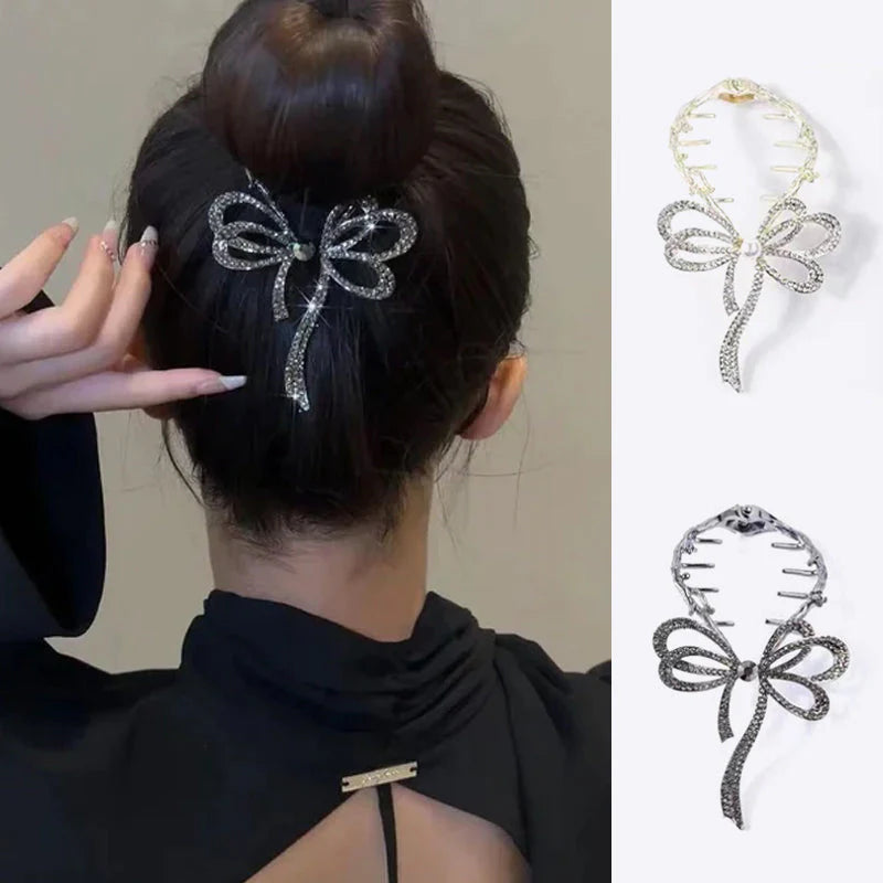 Bow ponytail hair clip