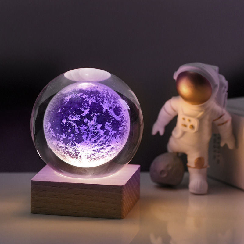 3D Galaxy Crystal Ball Nachtlampje Decorlamp