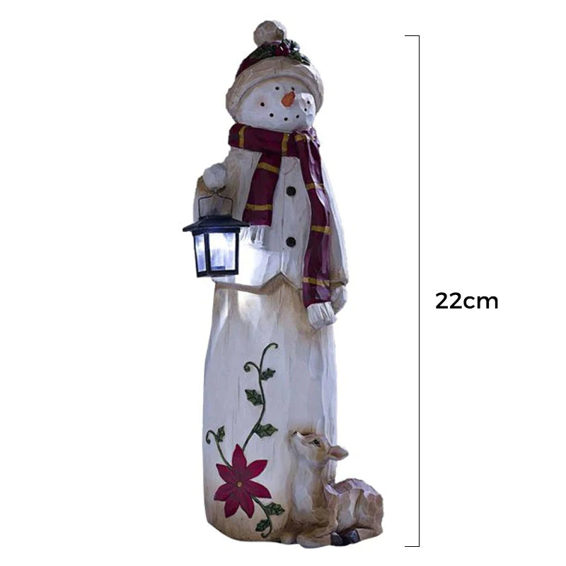 Snowman with Lantern decoration