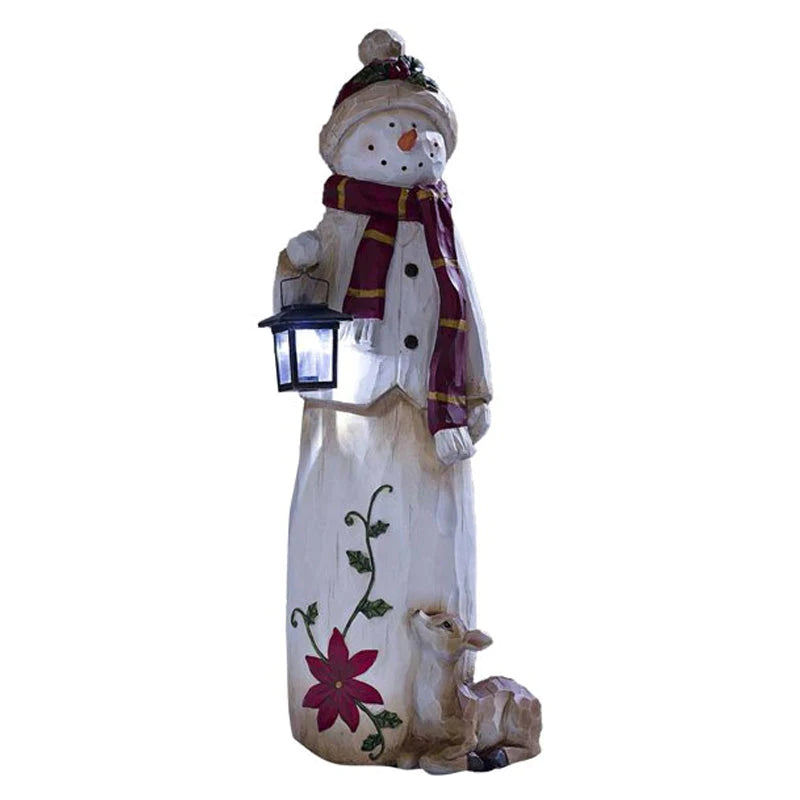 Snowman with Lantern decoration