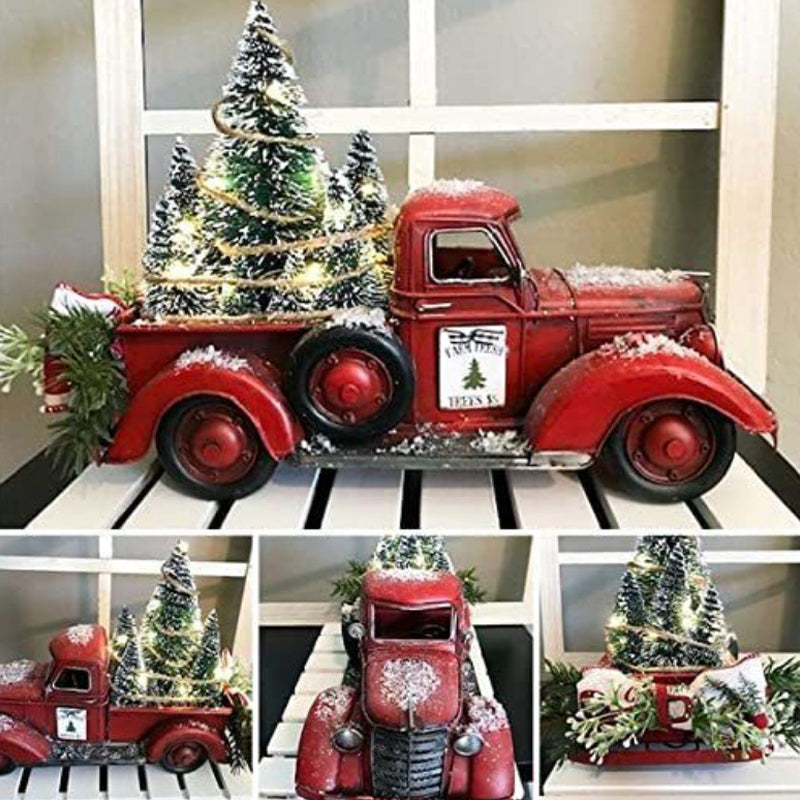 Kerst rode boerderij Truck decoratie