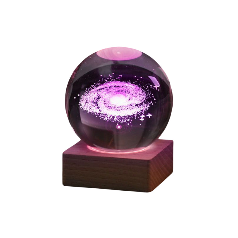 3D Galaxy Crystal Ball Nachtlampje Decorlamp